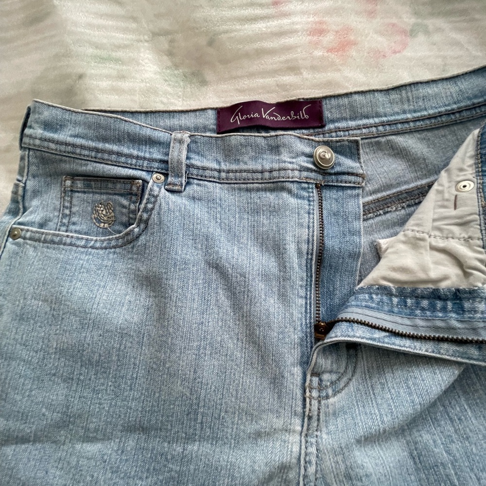 Gloria Vanderbilt Sky Blue Denim Pants